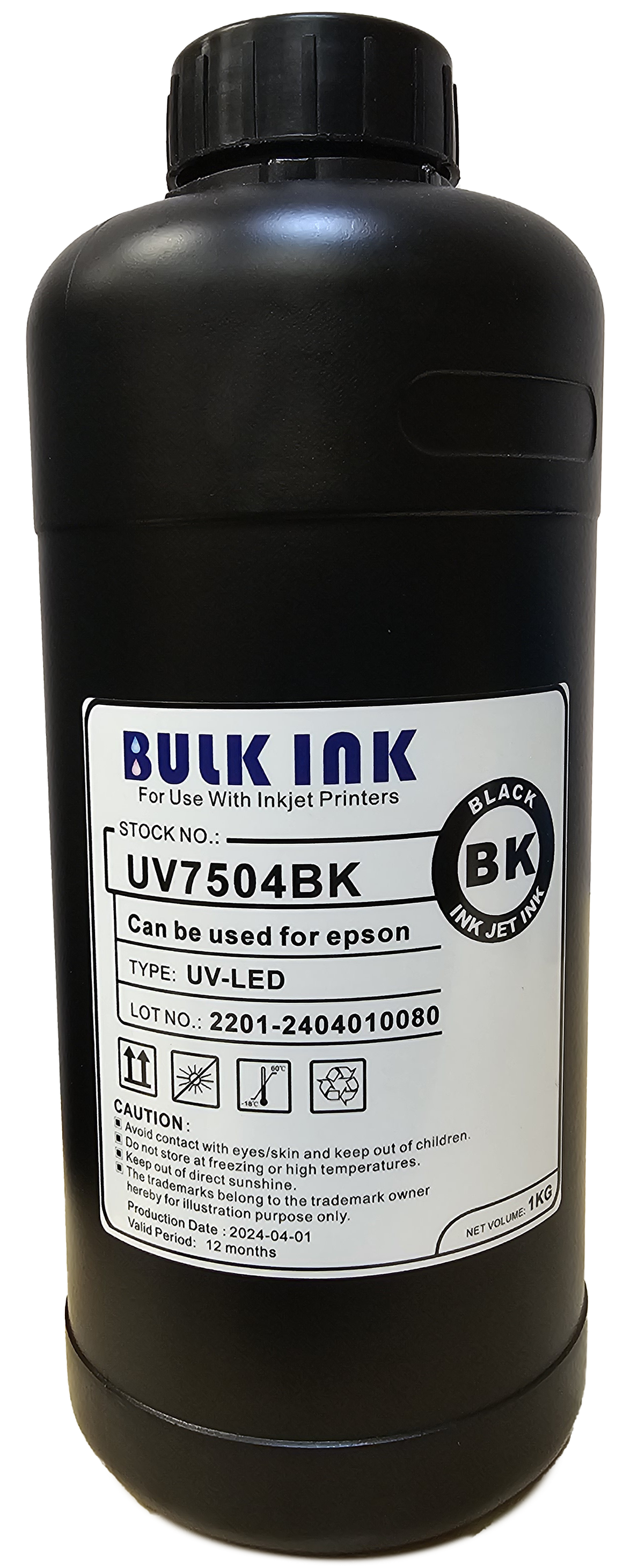 InkBank Black UVDTF Ink 7504BK